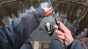 Открыл сезон ловли форели на безлимите по открытой воде. КРХ "Клевой место". Рыбалка на спиннинг.