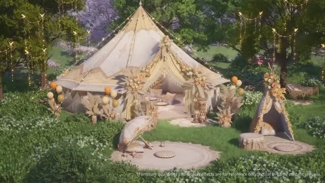 🎬 Whimsical Reverie    Dreamland Showcase  Furniture Preview [Infinity Nikki]