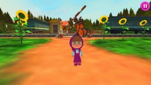 Маша и Медведь Уморительная Игра Догонялки в Лесу. Беги Маша Беги. Маша и Медведь Смотреть