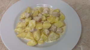 Картошка в сливочно чесночном соусе