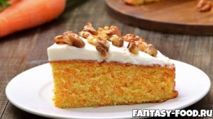Влажный морковный кекс со сливочным кремом