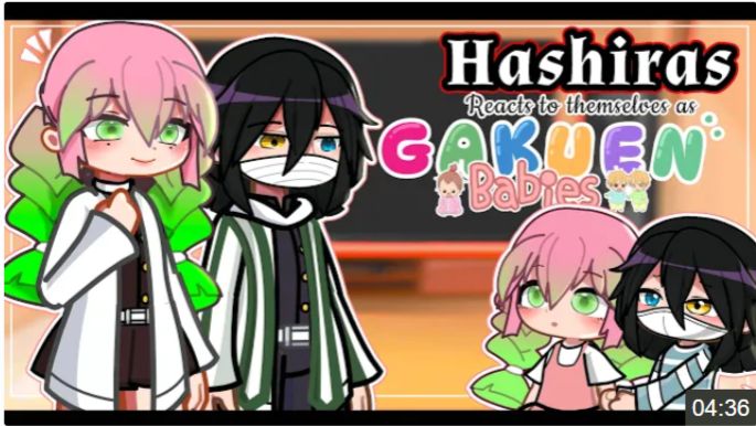 Hashiras React To Themselves As Gakuen Babies🍼🧸Part 2, Gacha Life 2, Demon Slayer, React, Kny
