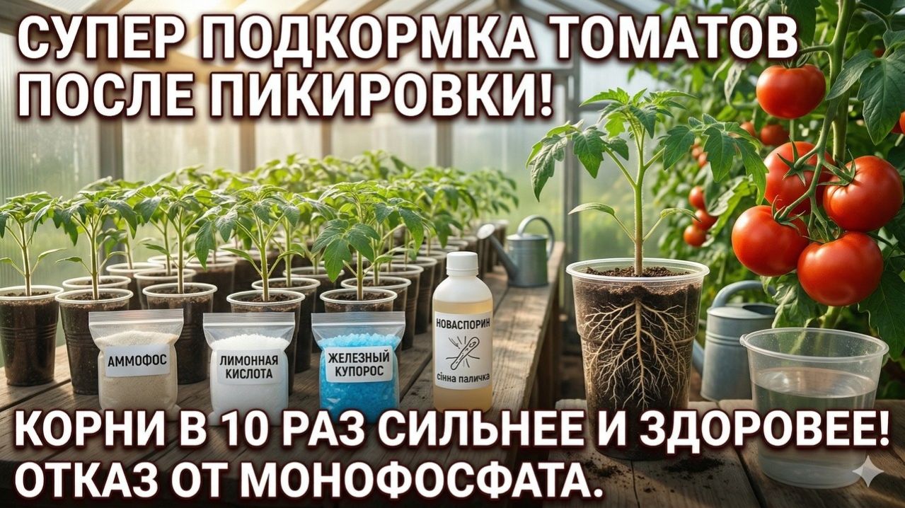 Ваша рассада будет в шоке от этой поливки, дешёвое средство для мощных корней и горы помидоров