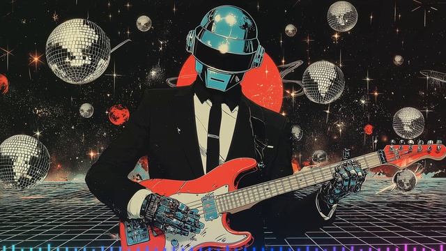 Daft Punk Galactic Funkline 🌠🎧 ｜ Chillwave, Synthwave, Retro Funk, Nu Disco, Electronic Playlist-(