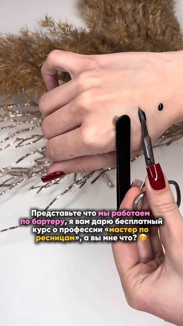 Я вам курс по ресницам, а вы мне что?!