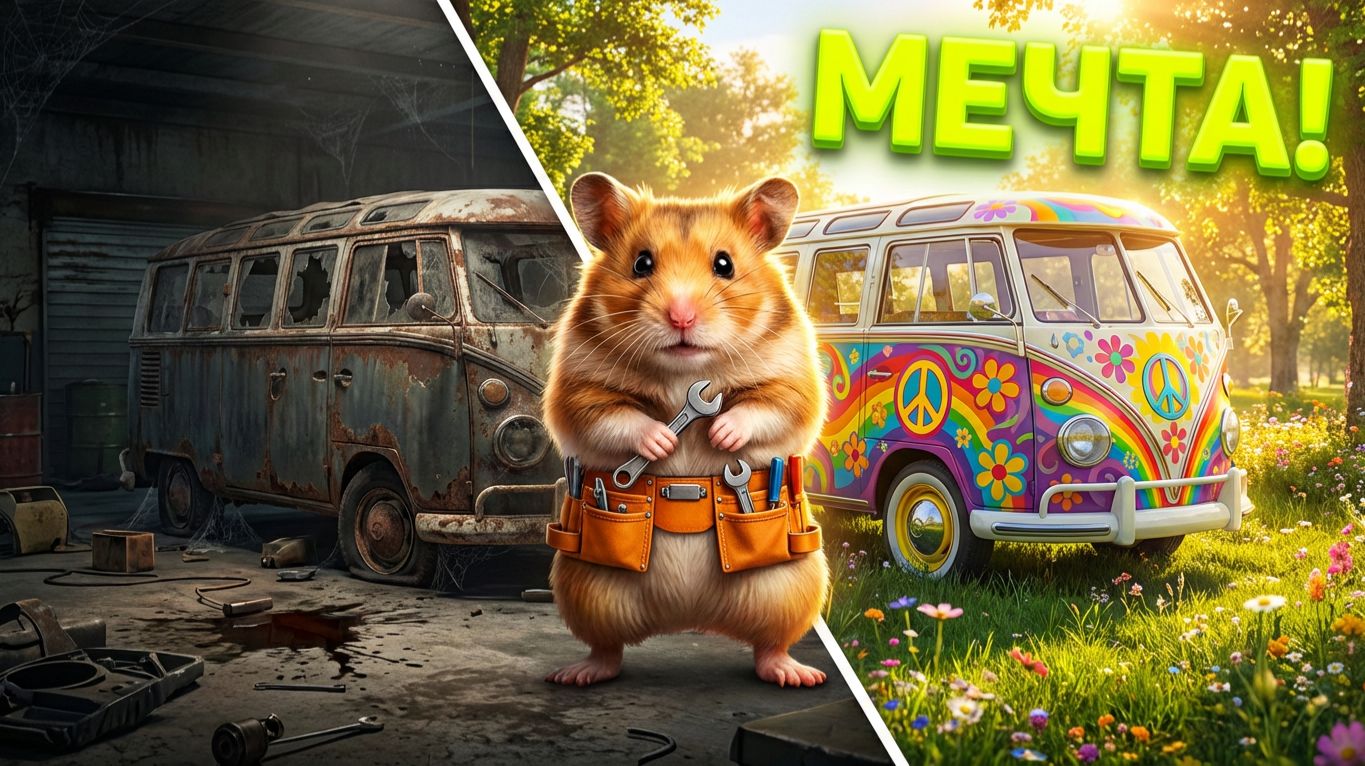 ХИППИ МОБИЛЬ  Полное обустройство и покраска автобуса