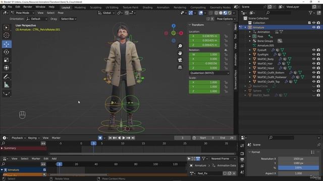 13. Creating The Idle Transition Animations