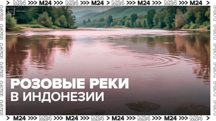 Улицы и реки окрасились в розовый цвет в Индонезии - Москва 24