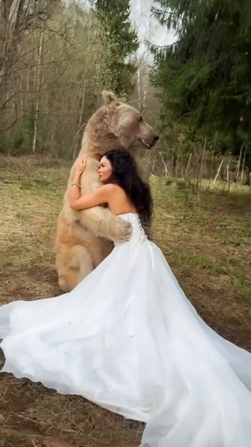 Кристина Курт | фотосессия с медведем