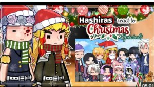 Hashiras React To Sketchy's Christmas Special 🎁🤶🏻💕, Gacha Life 2, Demon Slayer, Kny