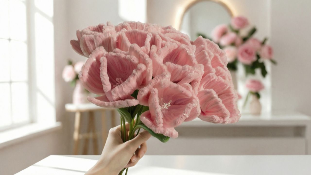 КРОКУСЫ ИЗ СИНЕЛЬНОЙ ПРОВОЛОКИ