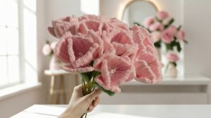 КРОКУСЫ ИЗ СИНЕЛЬНОЙ ПРОВОЛОКИ