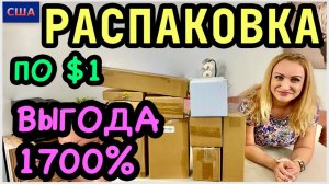 Распаковка потерянных посылок по 1$/ Распаковка-релакс/ С юмором и по-доброму/ США/ Флорида