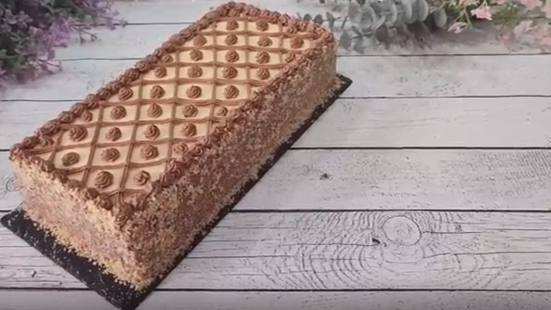 Бакинский торт АПШЕРОН Быстрый вариант без муки.