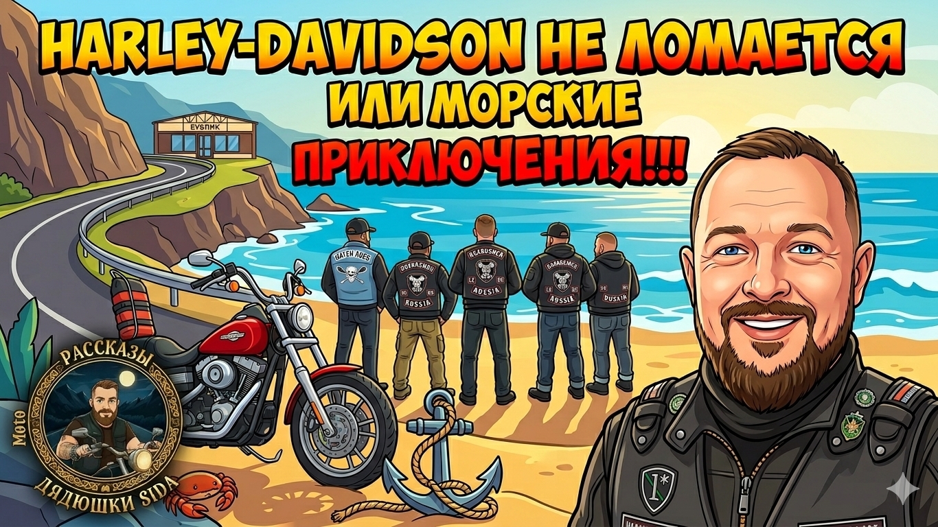 Ветер, море, Харлей: Идеальный прохват по побережью.