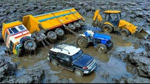 Мультяшное видео | Авария на шоссе Тата Сигна в Риверсайде, когда автомобиль вытаскивал трактор Jcb?
