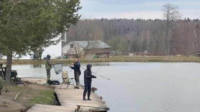ещё одна форель в подсаке