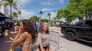 Майами Бич, Оушен Драйв. Прогулка по Флориде. США