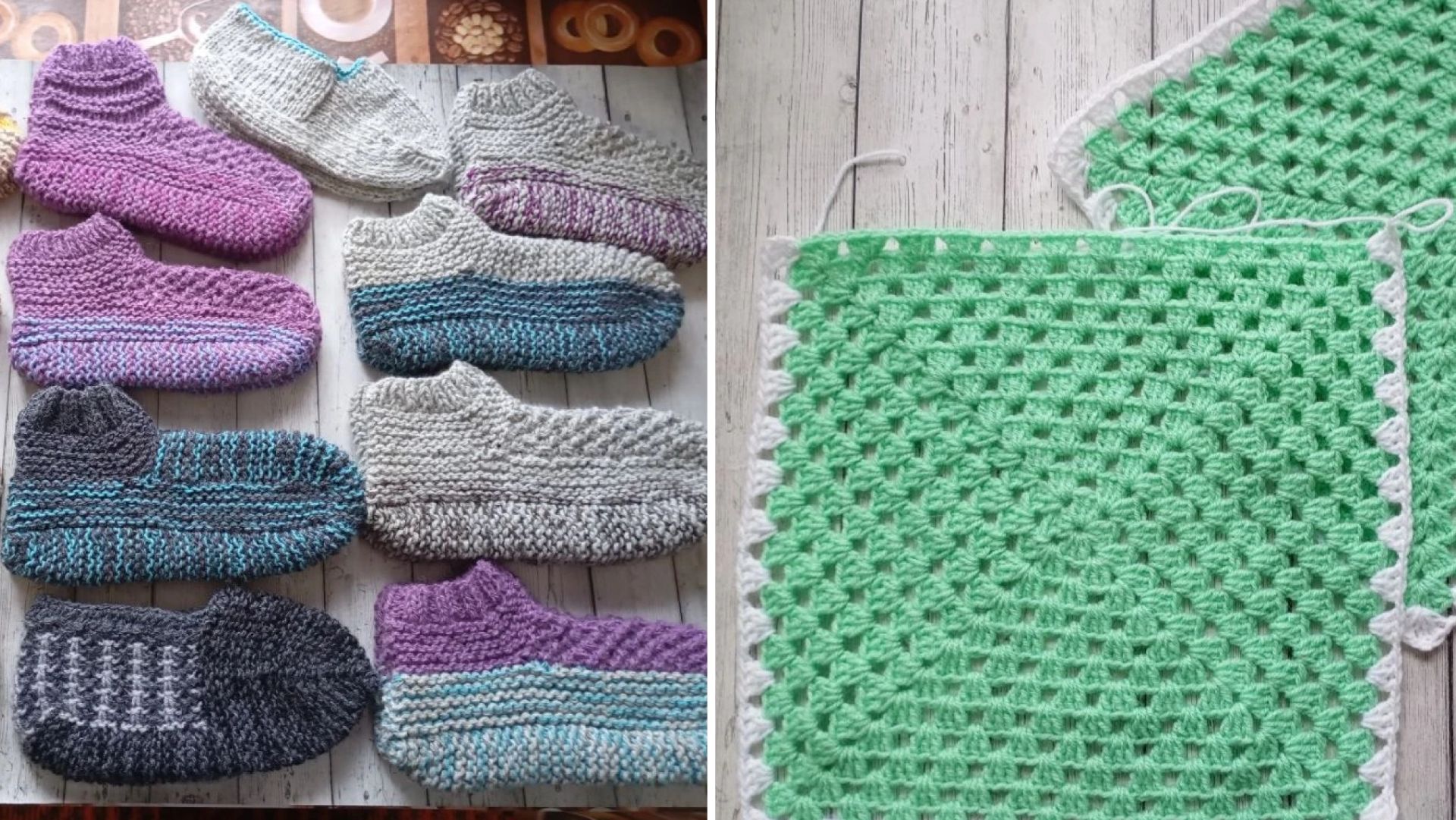 Как я соединяю мотивы! Сколько пар вышло из 6 мотков?!