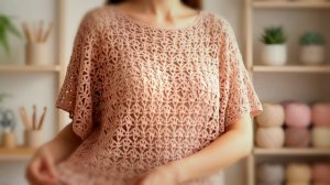 Узор крючком для топа, джемпера - Вязание крючком