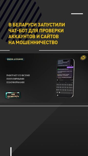 В Беларуси запустили чат-бот для проверки аккаунтов и сайтов на мошенничество