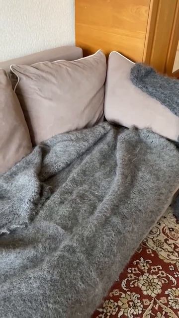 89507716355 Пуховый, тёплый платок плед. Видео отзыв моей покупательницы Натальи.