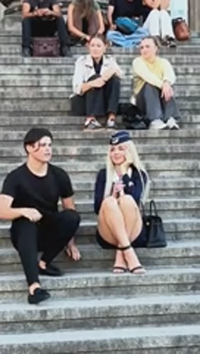 Can You Read People’s Eyes? #crew #Aria_in_sky #reactions #stewardess #losangeles