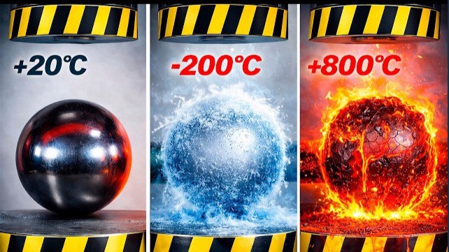 ЛЕДЯНЫЕ ИЛИ ОГНЕНЫЕ ШАРЫ?? ЧТО ПРОЧНЕЕ ПОД ПРЕССОМ!