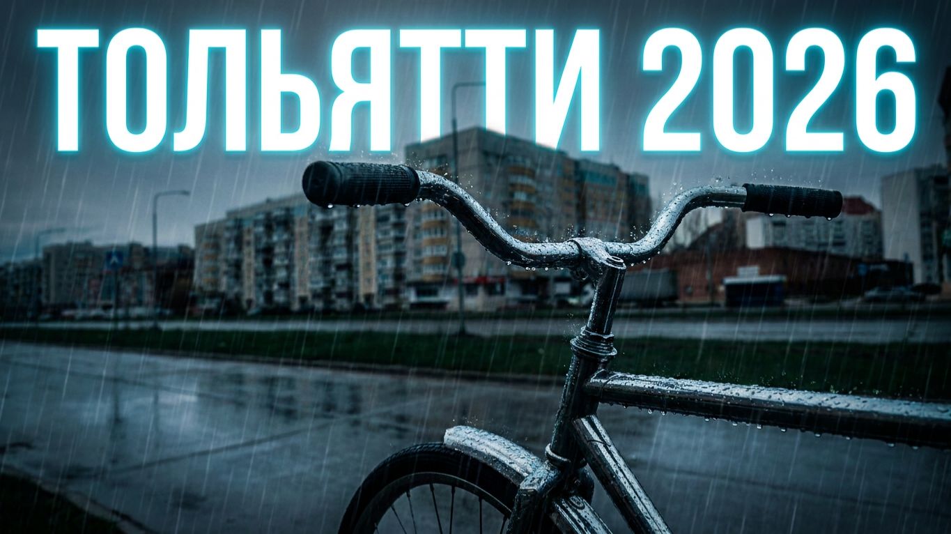 Тольятти 2026: Велопрогулка под дождем (POV) #Тольятти #Велопрогулка #Дождь #Тольятти2026