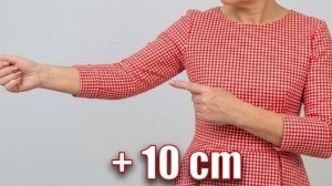 Не спешите прощаться с вещью! Показываю, как  «ВЫТЯНУТЬ» короткие рукава на 10 см