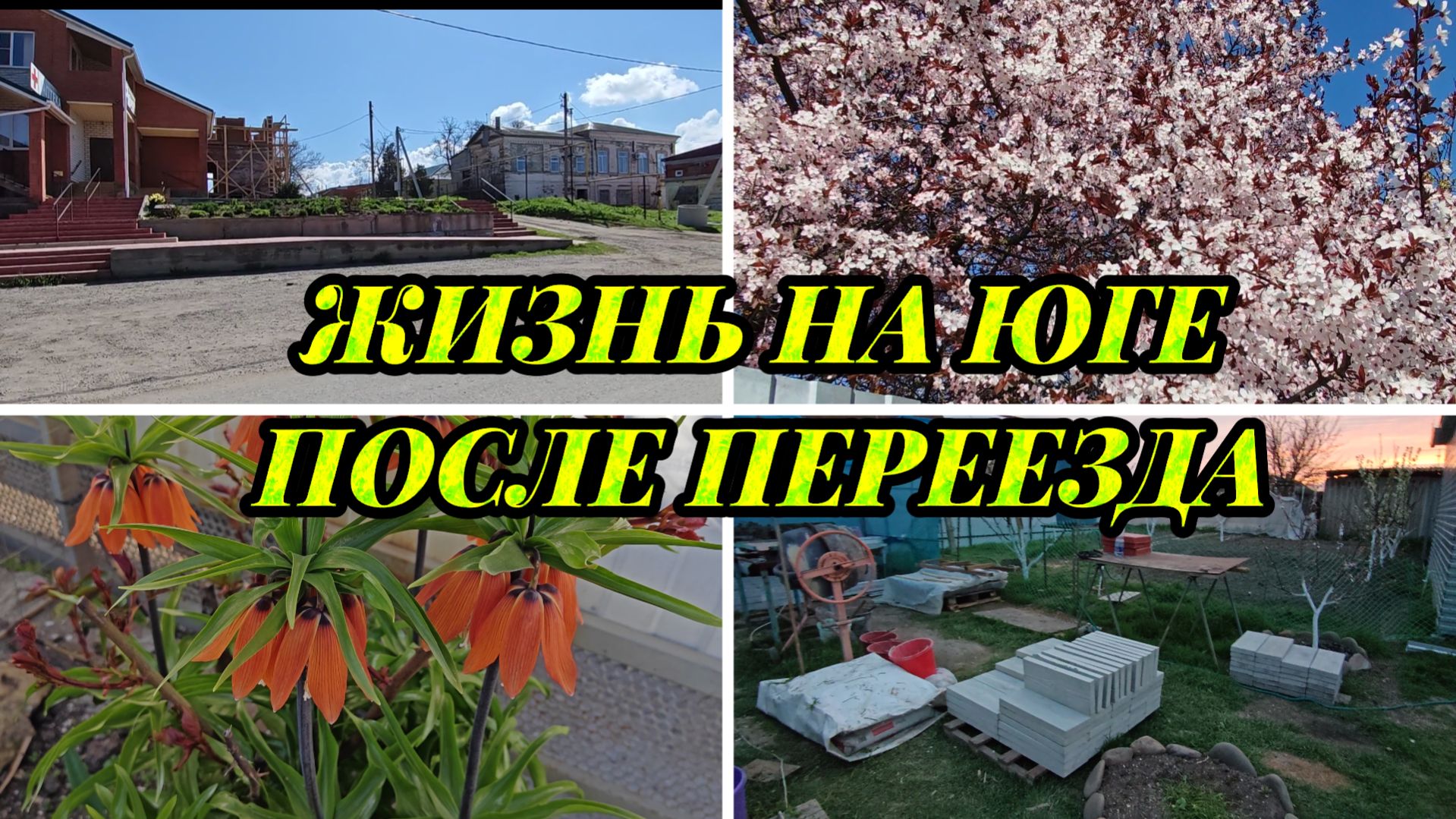 ЖИЗНЬ НА ЮГЕ ПОСЛЕ ПЕРЕЕЗДА, ОТПРАВЛЯЮ ПОСЫЛКИ, ВСЁ ЦВЕТЁТ , ДЕЛАЕМ ПЛИТКУ