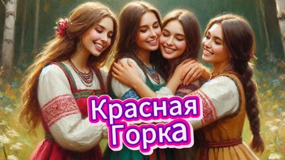 С Красной горкой. Шикарная музыкальная открытка.