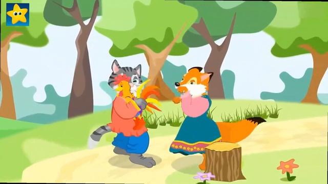 Сказки мультики для детей - КОТ, ПЕТУХ И ЛИСА ❤️ Русские народные сказки для детей и малышей