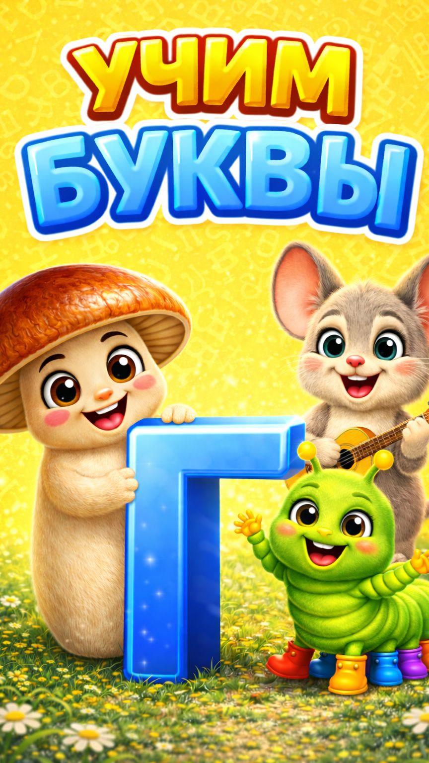 Учим БУКВЫ: Буква Г- Мульт Песенка для малышей!