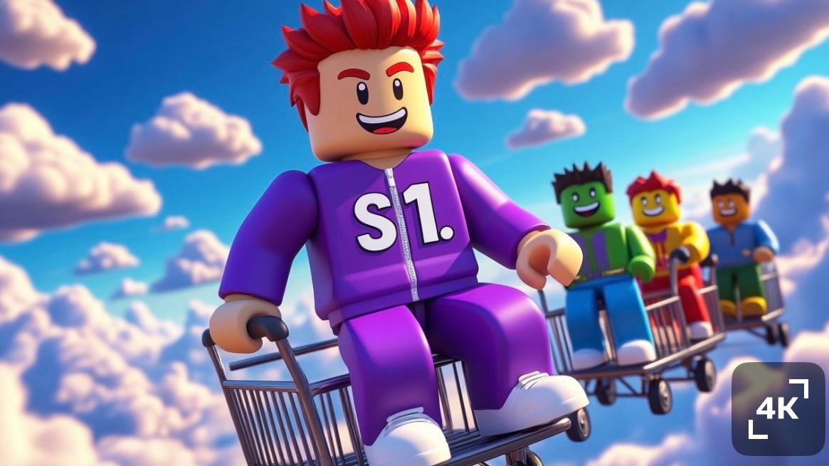 Я бросил Лакиблок на 9999км. Видео для детей Роблокс. Музыка для детей.