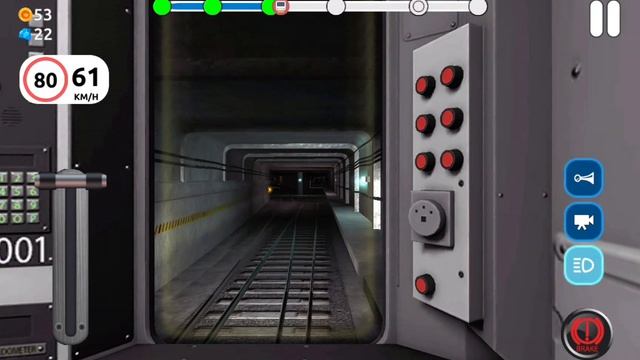 Игра Subway Train Simulator 3d. Поездка по первой линии.