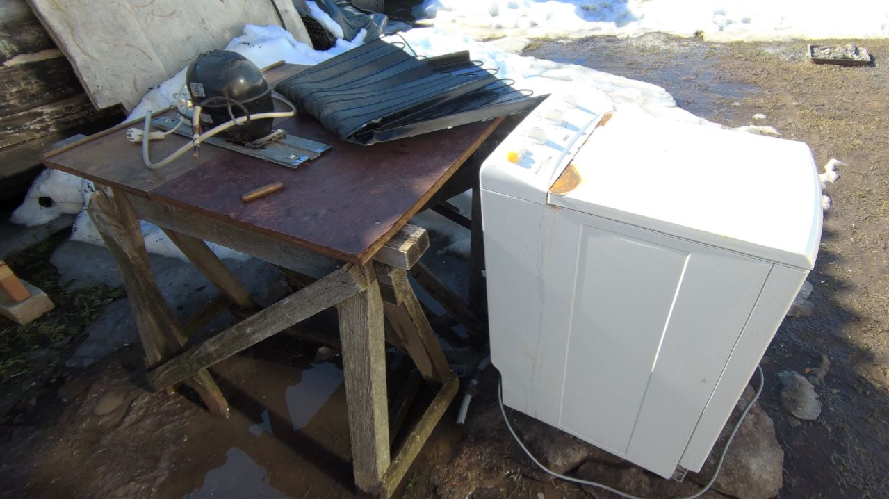 Добыча меди. Разбор стиралки и компрессора