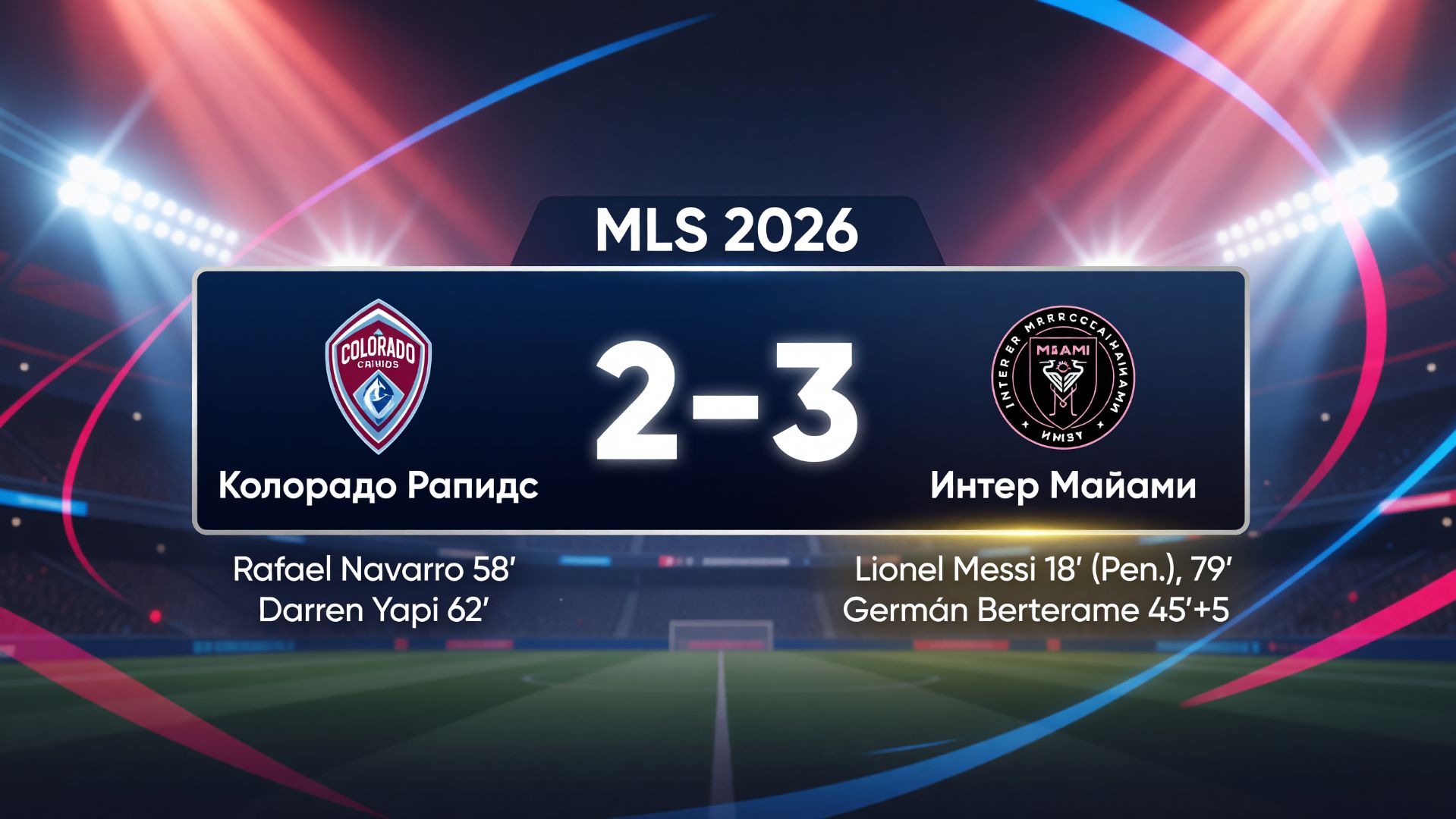 ГОЛЫ КОЛОРАДО РАПИДС- ИНТЕР МАЙАМИ // 8-ОЙ ТУР МЛС 2026
