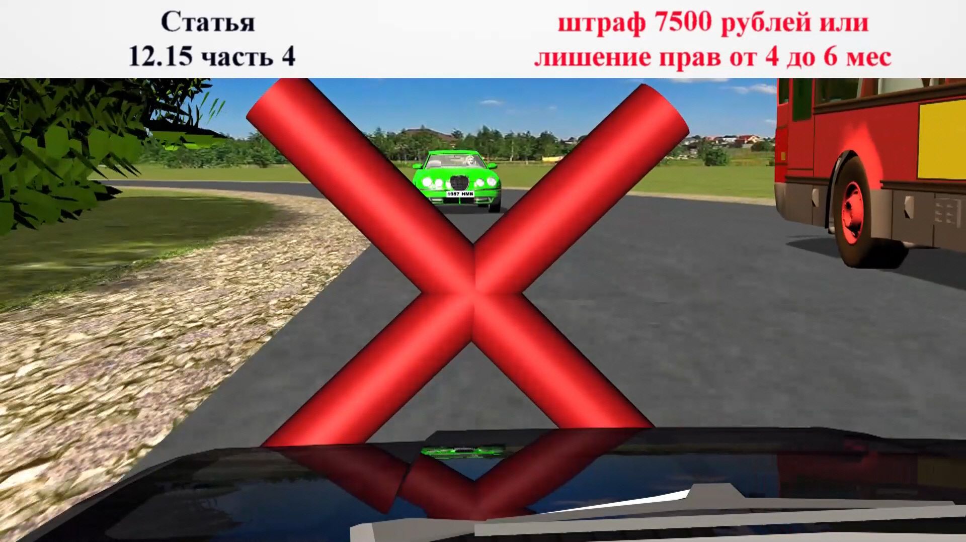 Статья 12.15 КоАП РФ