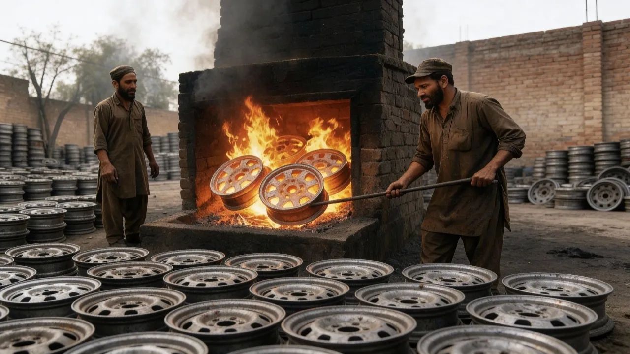 😱🔧 ПРОЦЕСС ПРОИЗВОДСТВА КОЛЁСНОГО ДИСКА