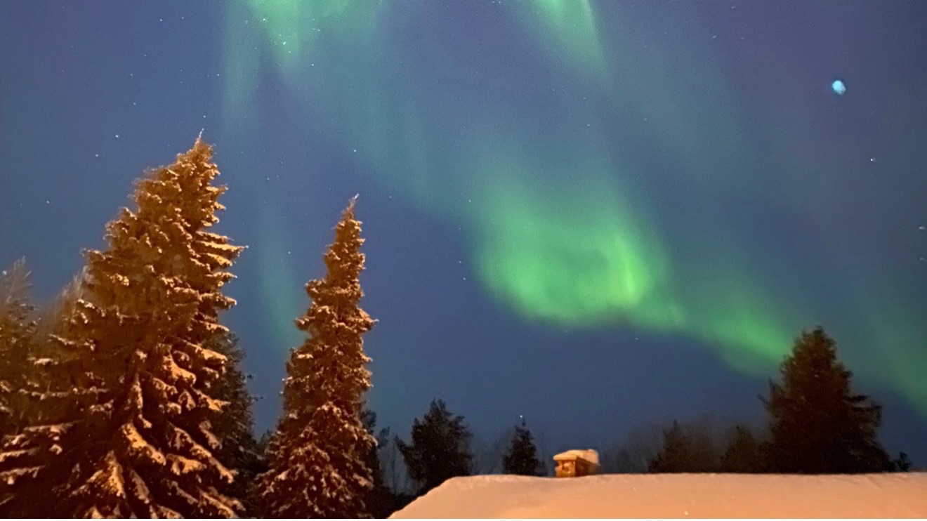 #6. Лапландия:спуск на сноуборде