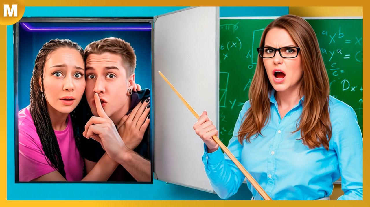 Спрятались в СЕКРЕТНОЙ КОМНАТЕ от самого Злого Учителя в Школе PRO!