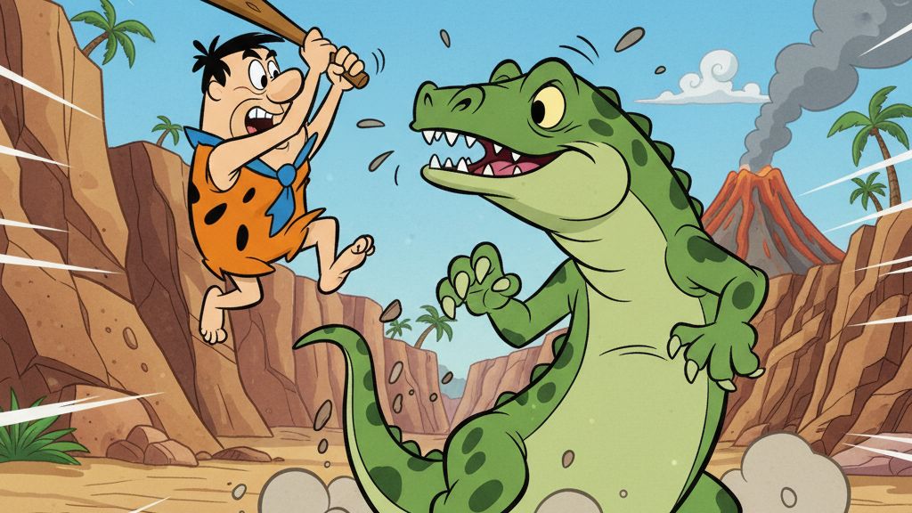 SEGA Флинстоуны 1 этап