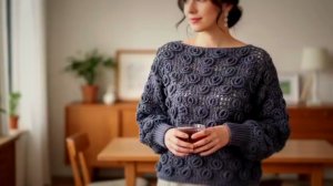 Узор крючком для джемпера - Вязание крючком