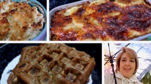 Обычный день про цветы, картофельный гратен, запеканку из цветной капусты и венские вафли