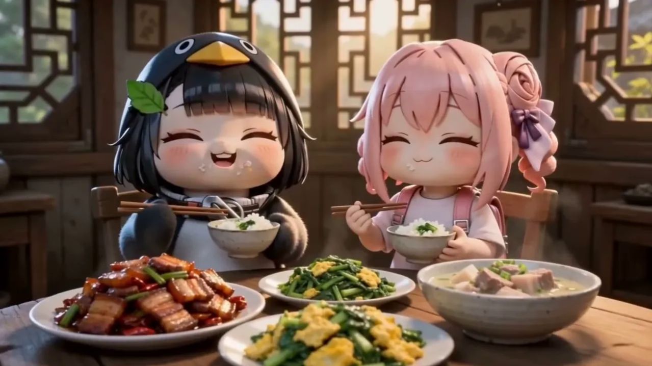 Целый день с Гугу Гагой 🐧 ｜ Милые моменты с пингвинами и время, проведенное за едой 🍽️