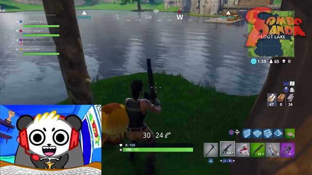 Fortnite With Combo Panda For The First Time! Here We Go, Combo Crew It's Fortnite!