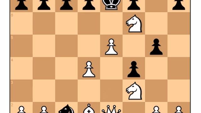 Бронштейн отдаёт коня и ладью и красиво ставит мат компьютеру