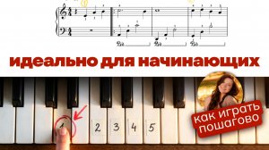 Song From A Secret Garden - ЛЕГКИЕ НОТЫ на фортепиано  разбор для начинающих
