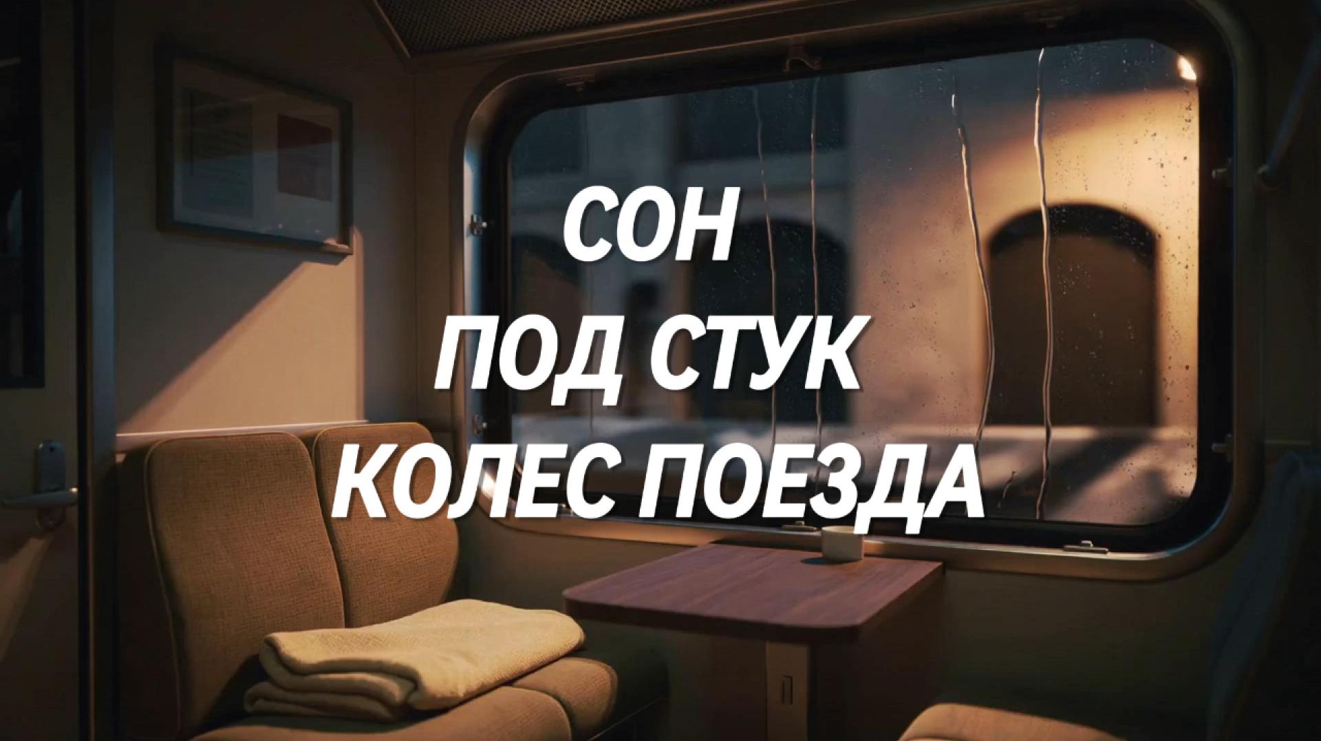 Уютный ночной вагон поезда 🚆🌧️ Дождь за окном и звуки поезда для глубокого сна и расслабления смотреть онлайн